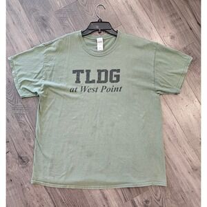 sz XL Green T-Shirt TLDG AT WEST POINT HOOAH military USA Summer Spring‎ Fall
